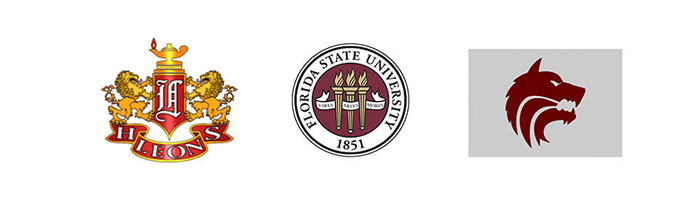 high school and university logos